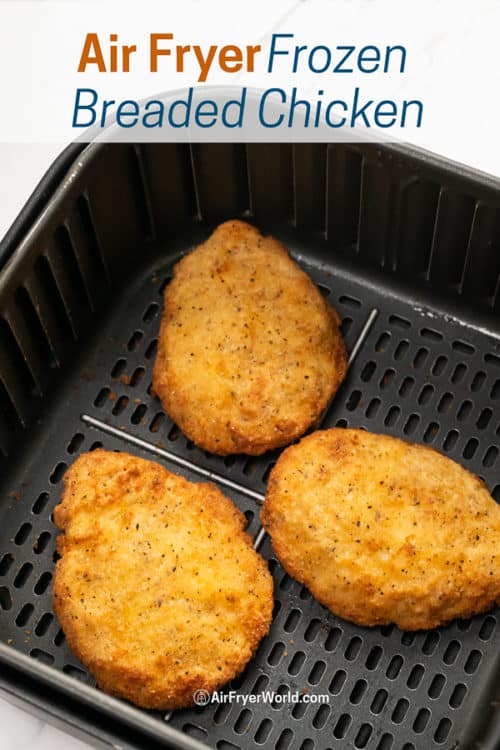 how long to cook frozen chicken schnitzel in air fryer