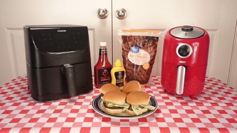 how long to cook frozen hamburgers in air fryer Air fryer frozen burgers recipe hamburgers