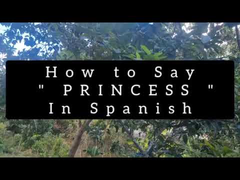 how to say princess in spanish English or spanish princess animated birthday invitation