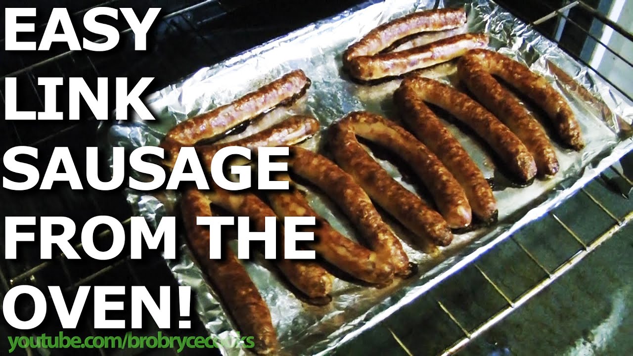 how to cook link sausages in oven Bbq baked sausage sausages italian recipe oven polish barbecued easy make