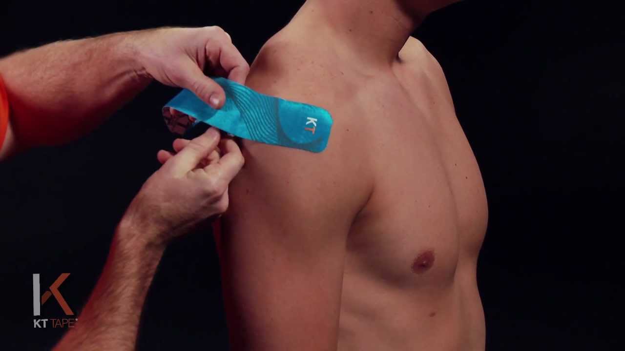 how to kt tape shoulder Kt tape rotator cuff application