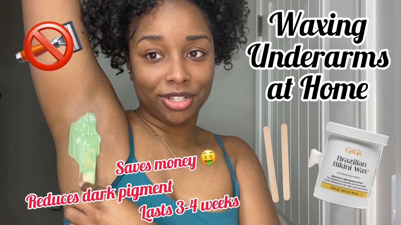 how to wax armpits I gave myself a brazilian wax and waxed my armpits at home. tress