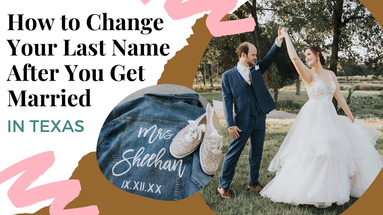 how to change last name in texas after marriage Name change checklist printable