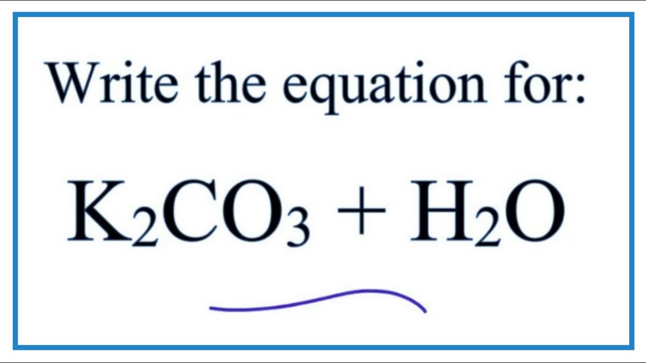 how to carbonate water Carbonate potassium water magnesium h2o hydroxide equation mg oh sodium nitrate nano3 dissolving