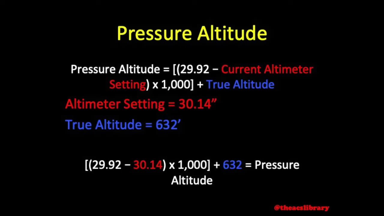 how to find pressure altitude Altitude pressure formula