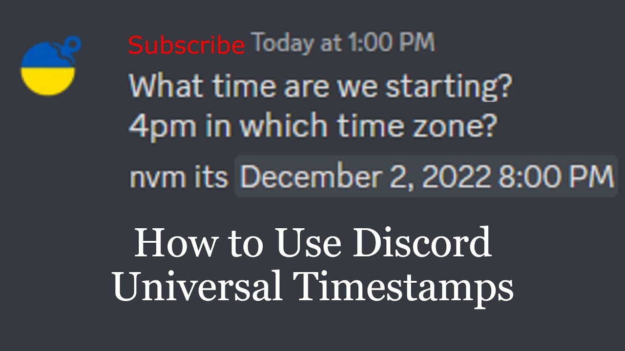 how to do timestamps on discord How to make timestamps on discord